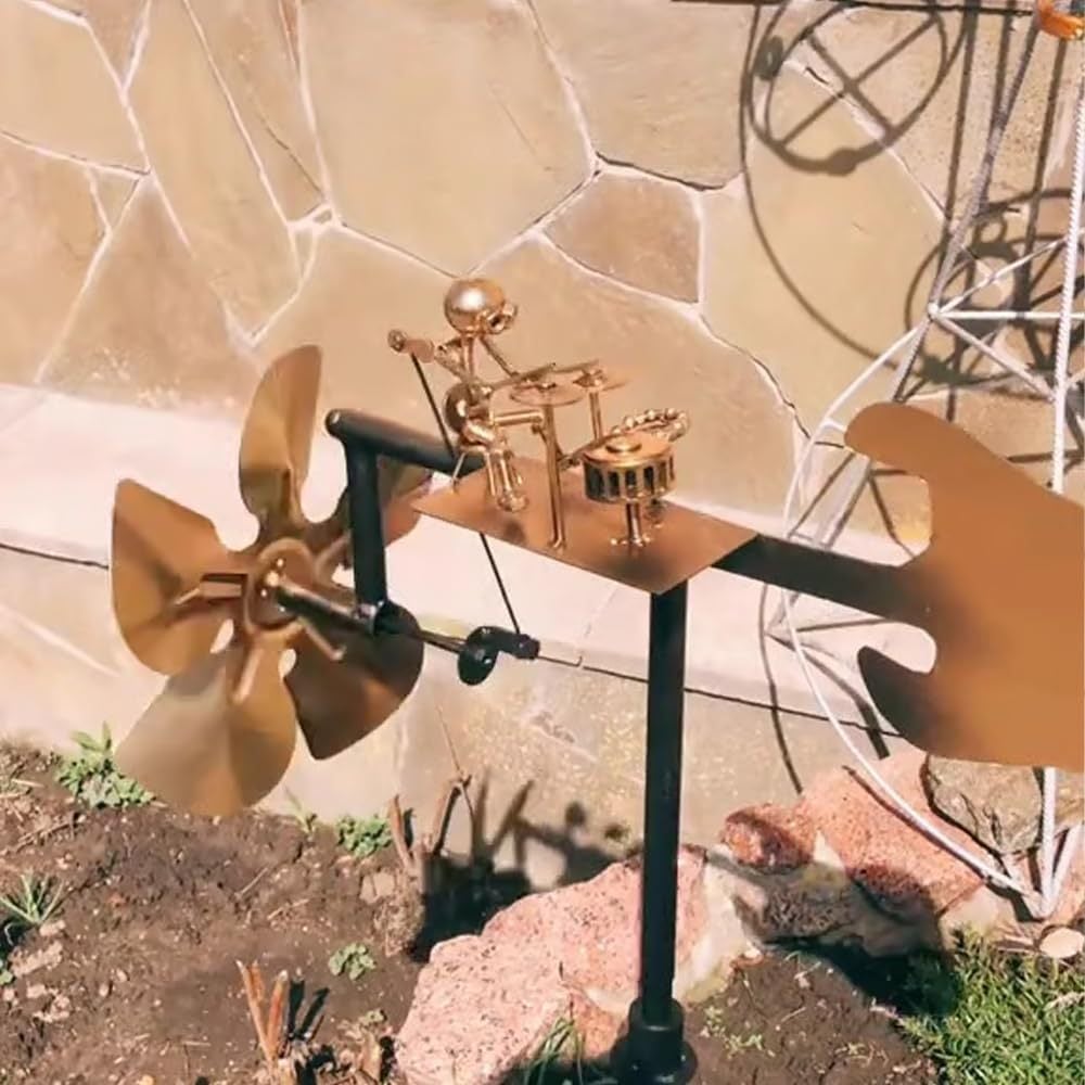 🔥🔥New Year 70% Off--🥁Handmade Metal Drummer Windmill🎁(Includes a 70cm bracket)